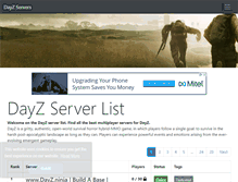 Tablet Screenshot of dayz-servers.org